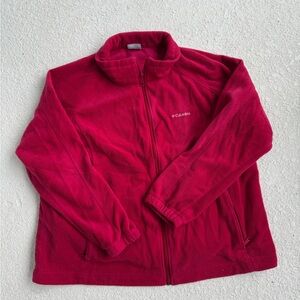 Red Colombia zip up jacket Oversized and comfy!
